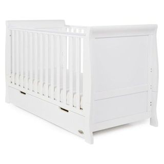 Best cot beds: Obaby Stamford Luxe Sleigh Cot Bed
