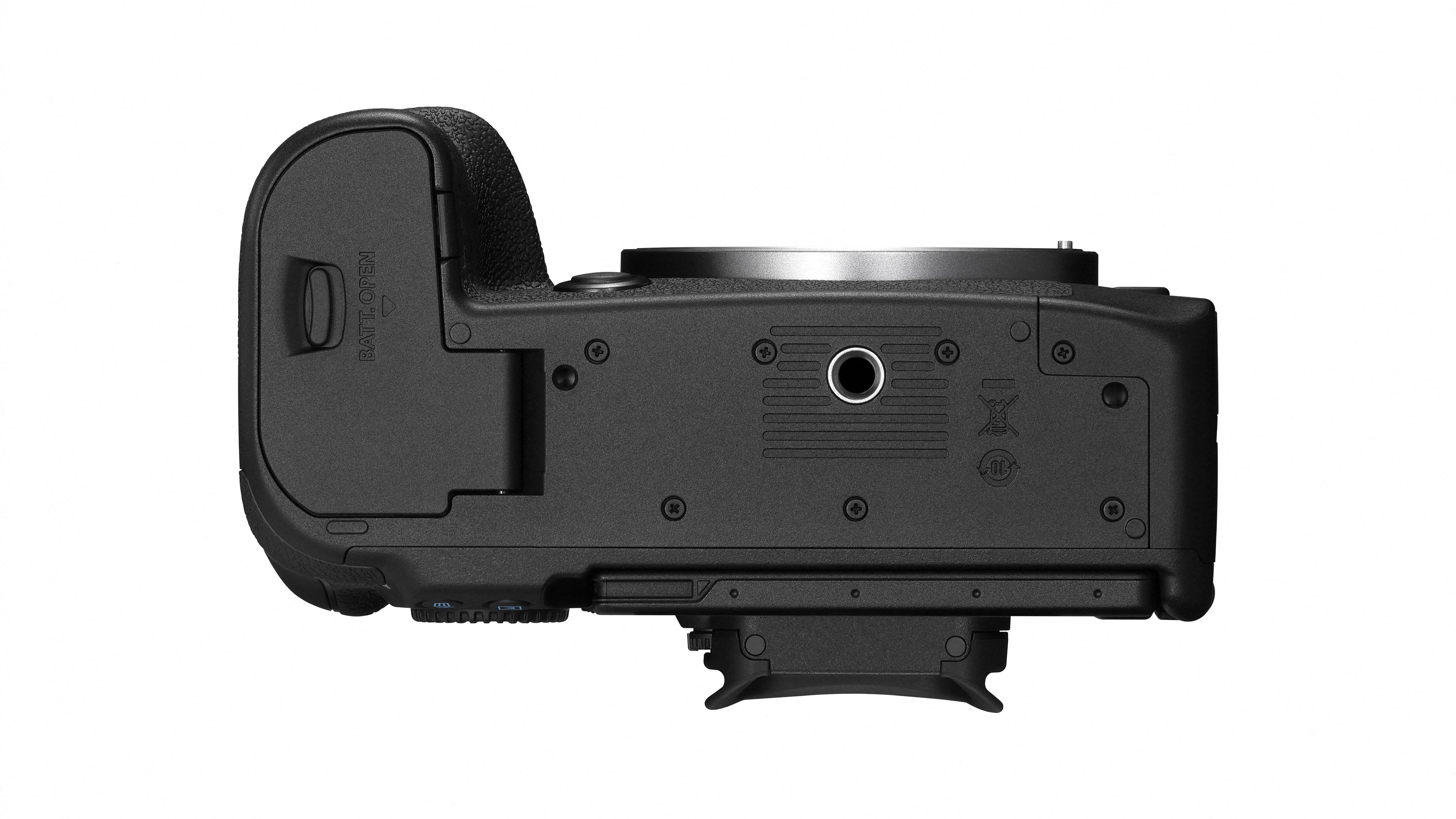 Canon EOS R6 Mark III against a white background