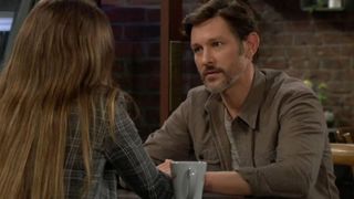 Michael Graziadei as Daniel concerned in The Young and the Restless