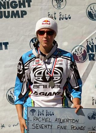 Rachel Atherton qualified first in the downhill at Worlds in 2007