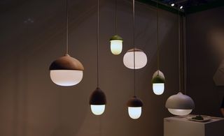 acorn-shaped pendant lights