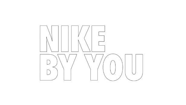 Nike By You uses a clean outline for its text