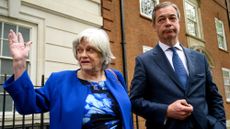Ann Widdecombe and Nigel Farage at St John&rsquo;s in 2019