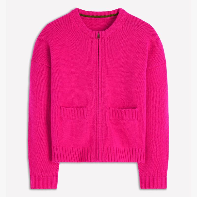 Boden, hot pink cardigan