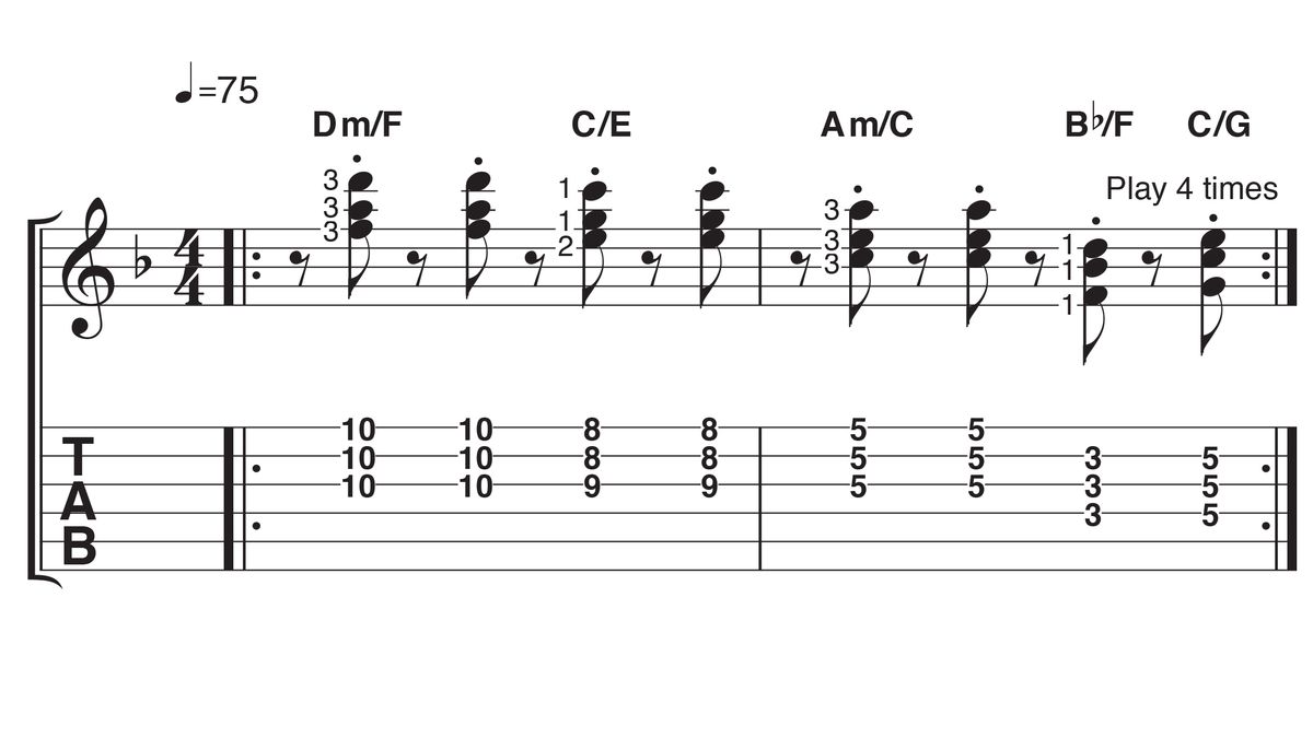 Boost your guitar playing finger strength with these 4 simple chord