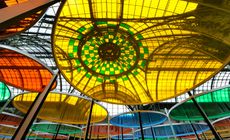 'Excentrique(s)' exhibition by Daniel Buren, 2012, in situ at the Grand Palais