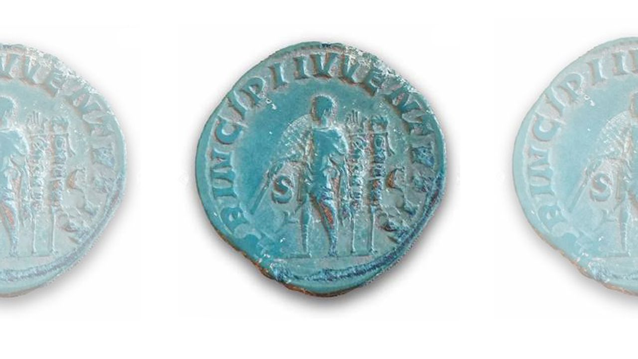 Other Roman artifacts found at the temple sanctuary site include these weights for the harness of a horse, shaped like a phallus &ndash; a common fertility symbol at the time.