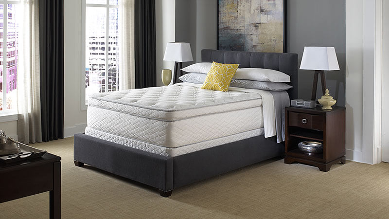 Hampton Bed mattress in a hotel room