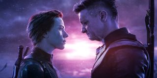 Scarlett Johansson and Jeremy Renner in Avengers: Endgame