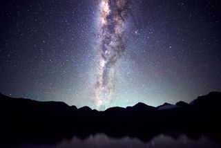 The Milky Way galaxy, as seen from Earth. Astronomers believe there are around 1 billion stars in the galaxy.