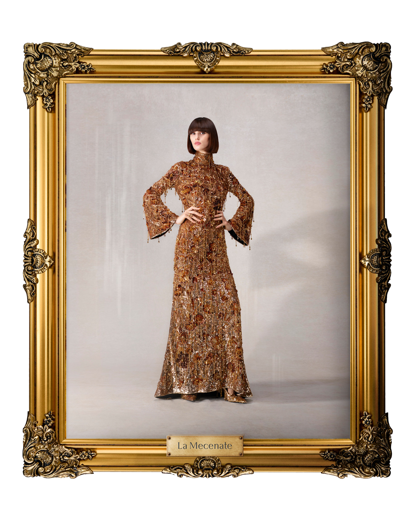 A model wore Demi Moore&#039;s gown in the Gucci Spring 2026 look book