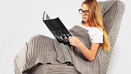 woman sitting on armchair