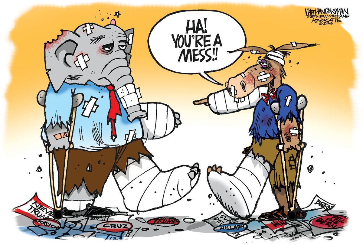 Political Cartoon U.S. DNC GOP 2016 | The Week