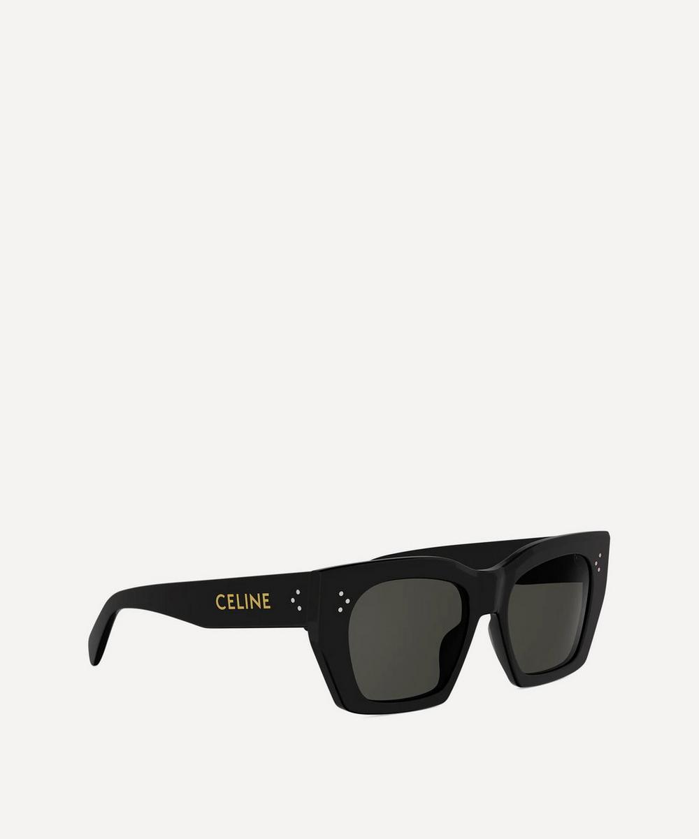 3 Dots Black Square Sunglasses