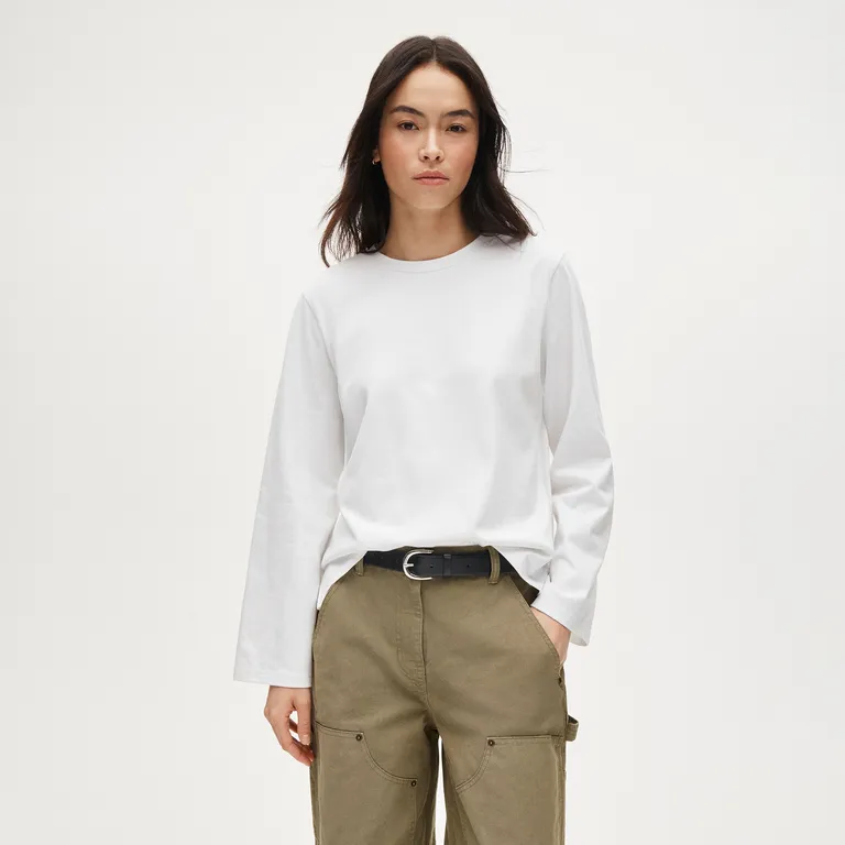 J.Crew, Boyfriend Jersey Relaxed Long-Sleeve T-Shirt