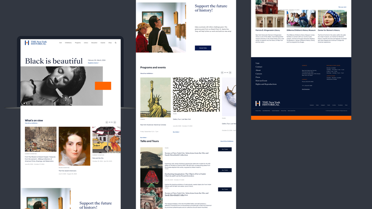 The New York Historical branding