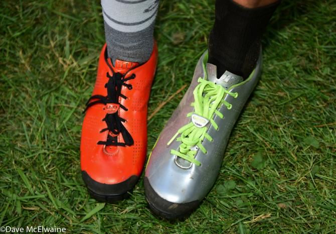 Meredith Miller and Caroline Mani were both wearing shoes with laces