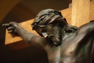 A statue of Christ on the cross