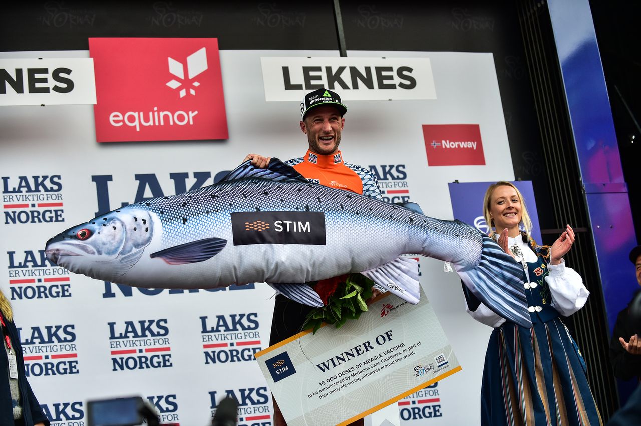 Steve Cummings (Dimension Data) was the big fish in the mountains on stage 1