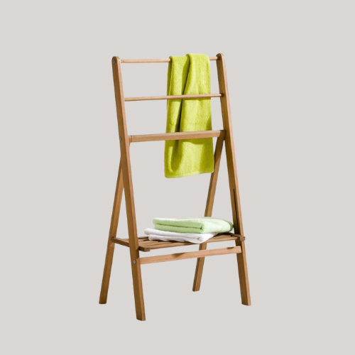 Locuste Folding Acacia Towel Rack