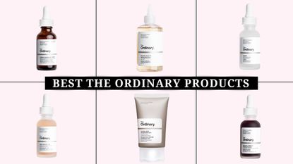 collage of the best The Ordinary products