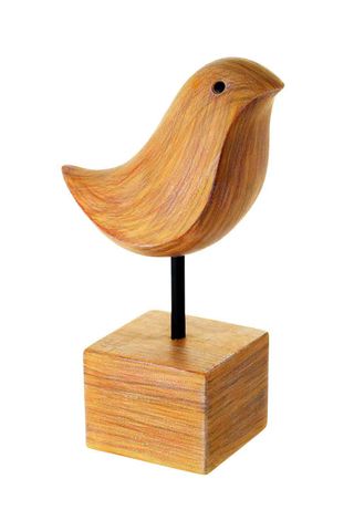 Wooden bird sculpture, £7