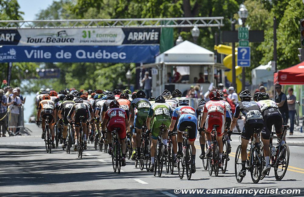 The Tour de Beauce peloton in Quebec City.