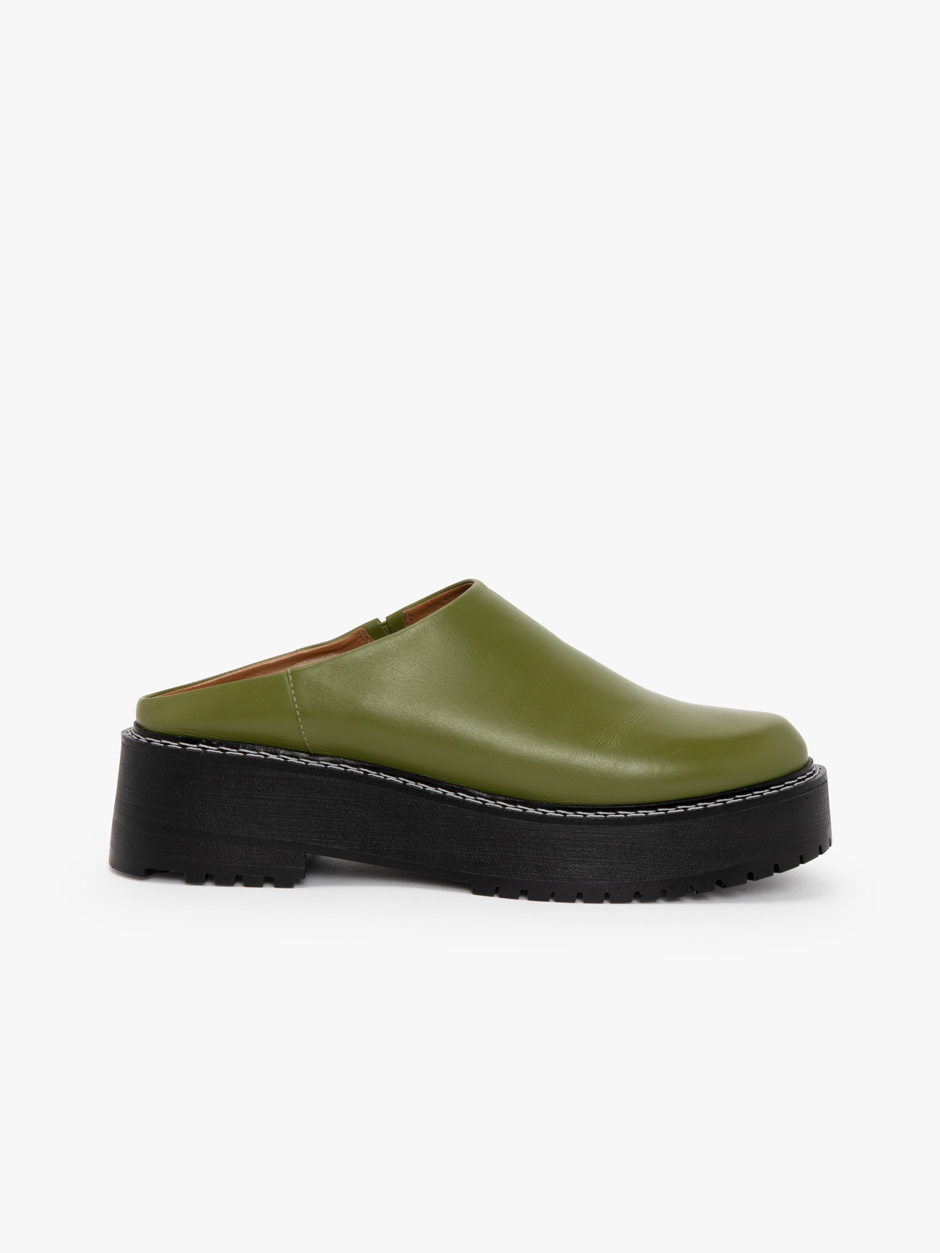 Lena Chunky Mule - Olive