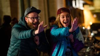 Seth Rogen and Charlize Theron in Long Shot