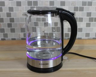 Cosori 1.7L Electric Kettle with Upgraded 100% Stainless Steel Filter,Inner Lid & Bottom,Glass Water Boiler & Tea Heater with LED Indicator, Auto Shut