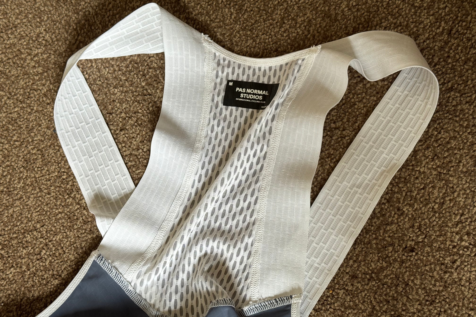 Detail of the PNS Mechansim bib shorts 2025