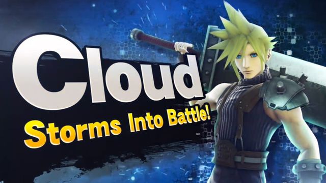 Cloud Strife so Super Smash Bros