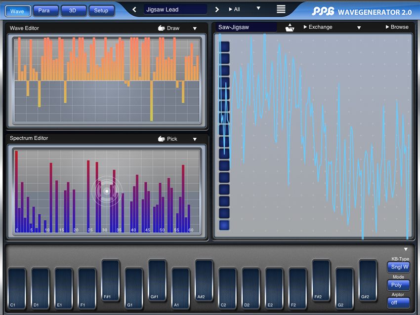 Multiple ways to create new wavetables