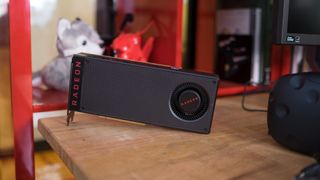 AMD Radeon RX 480 on a table