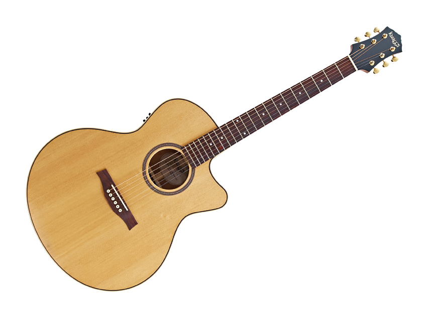 The all-solid Kipawa is a competently built guitar.