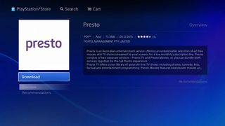 Presto makes a surprise appearance on PlayStation consoles
