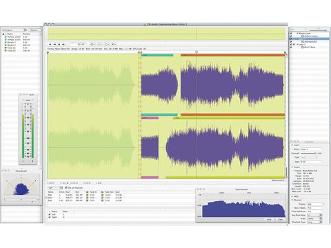 Wave Editor isn't stuffed with processors, but it does support plug-ins.