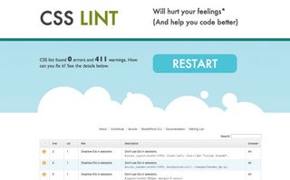 CSS Lint examines your CSS for bad habits and errors