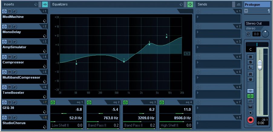 The channel equalisers are a great improvement on those of previous versions.