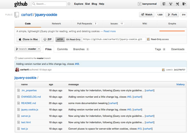 Cookie-handling became bothersome following the recent change in EU law. Klaus Hartl's jquery.cookie makes it easy again