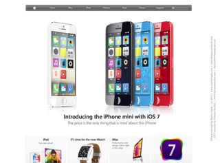 iPhone Mini running iOS 7 4