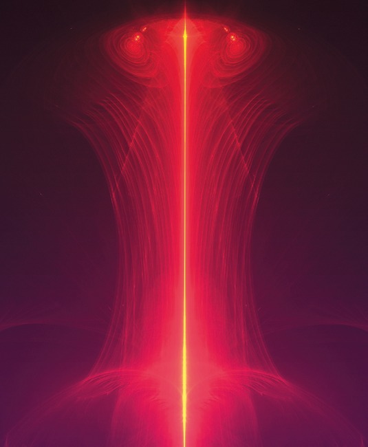 The particle field algorithms that underlie Amberlight enable you to generate exotic patterns