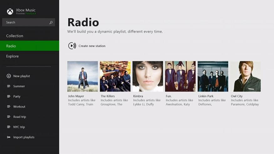 Xbox music app