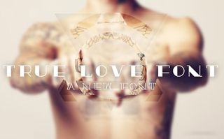 Free tattoo fonts: True Love