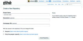 Getting up and running with GitHub is a doddle - creating a new project is as easy as typing in your project Full copy Distributed version control systems mean name and hitting Create Repository