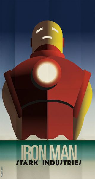 vintage superhero posters