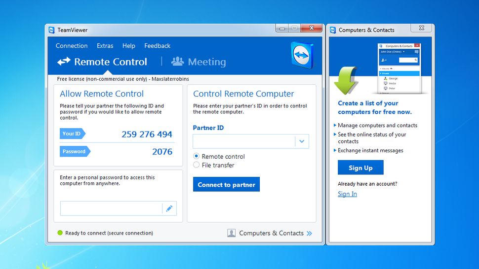 teamviewer software free download for windows 7