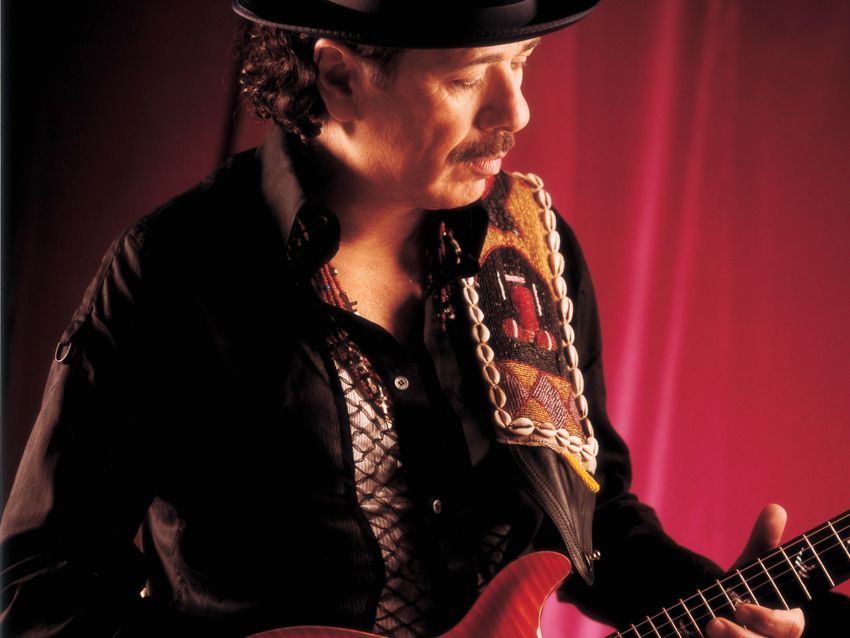Carlos Santana soloing