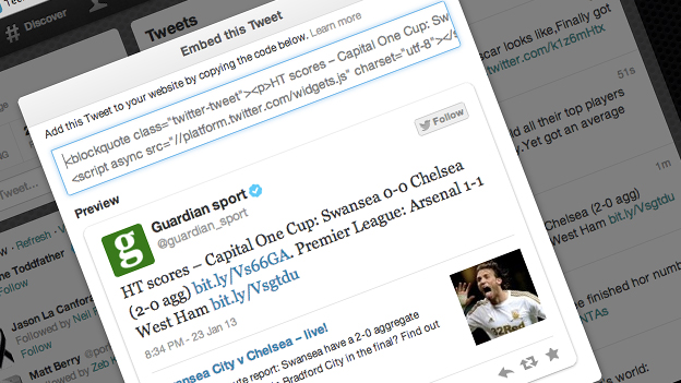 Twitter beefs-up embedded tweets with photos, videos, article summaries