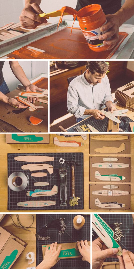 Beautiful handcrafted packaging for toy aircraft | Creative Bloq